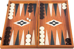 Manopoulos Backgammon Wooden with Checkers 48x48cm TXL1mm