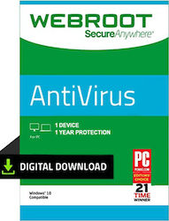 Webroot SecureAnywhere for 1 Device and 1 Year of Use