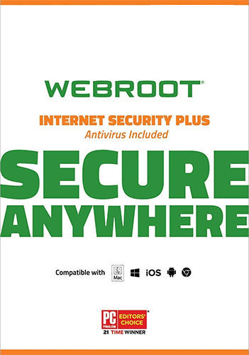 Webroot SecureAnywhere Internet Security Plus für 1 Gerät und 1 Jahr Nutzung (Elektronische Lizenz)