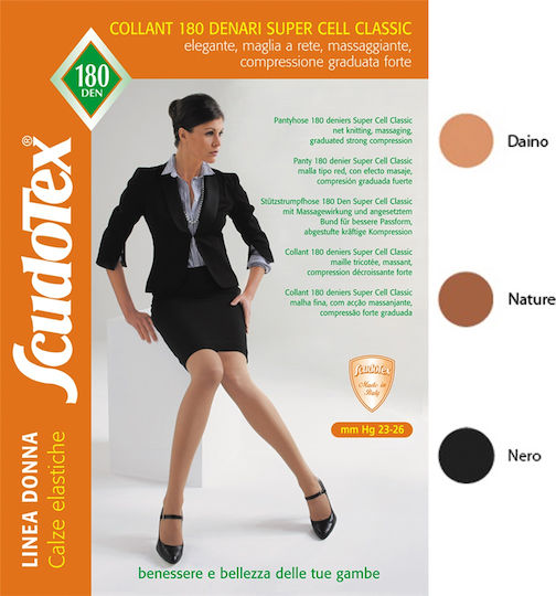 Scudotex Pantyhose Graduated Compression 180 Den 23-26 mmHg Daino