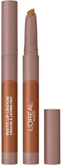 L'Oreal Paris Matte Lip Pencil Lipstick Matte 101 Smooth Caramel 1.3gr