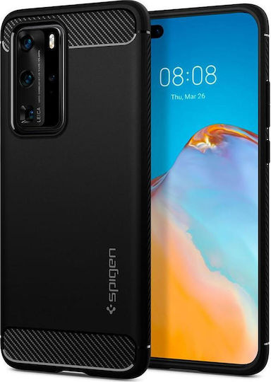 Spigen Rugged Armor Silicone Back Cover Black (Huawei P40 Pro)