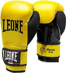 Leone Flash Boxhandschuhe aus Kunstleder Gelb