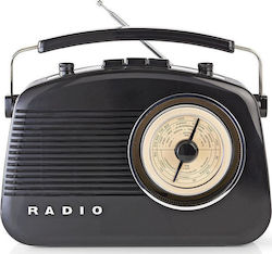 Nedis RDFM5000 Retro Portable Radio Electric / Battery Black