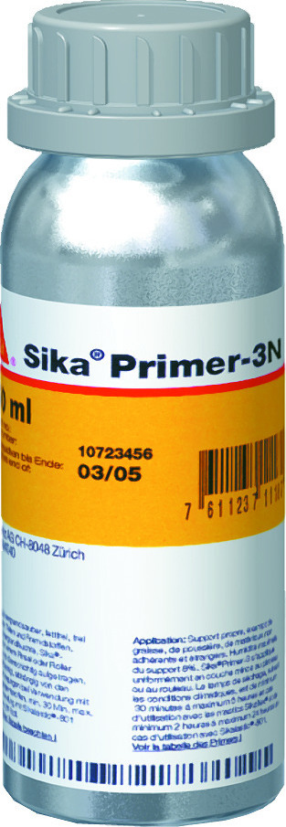 Sika Primer-3 N Αστάρι Βάσεως Διαλύτη για Πορώδη Υποστρώματα & Μέταλλα Διάφανο Κατάλληλο για Δομικά Υλικά / Μέταλλο 0.25lt