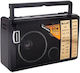 Golon RX-M50BT Tragbares Radio mit Bluetooth und USB Schwarz