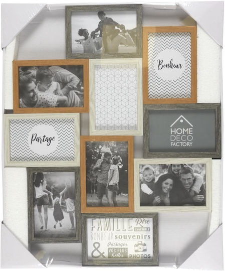 Multi Wall-Mounted Picture Frame 10 Photos Plastic Multi Wall-Mounted Picture Frame 10 Photos Plastic