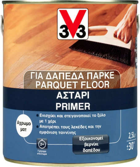 V33 Parquet Floor Primer Αστάρι Κατάλληλο για Ξύλο 0.75lt
