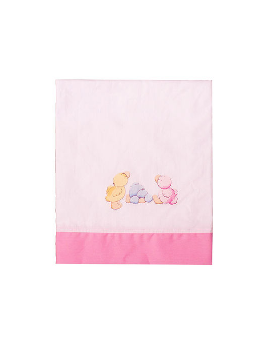 Mother Baby Duck Baby Sheet Cradle Cotton Pink 65x110cm