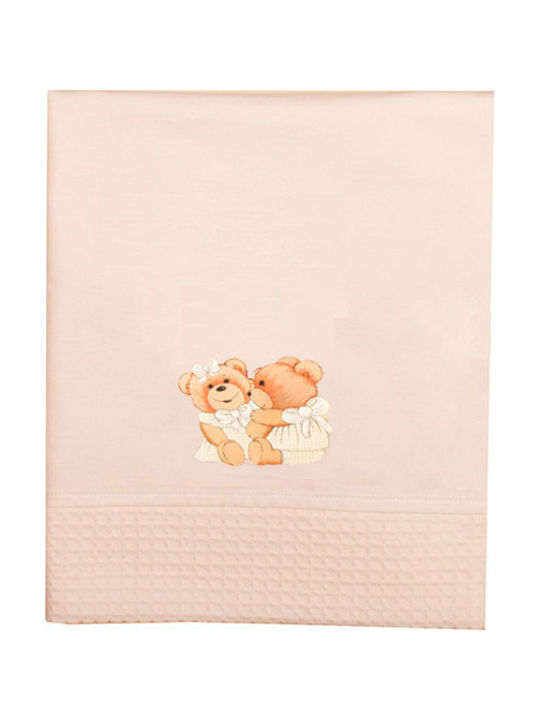 Mother Baby Brownies Baby Sheet Cradle Cotton Pink 65x110cm