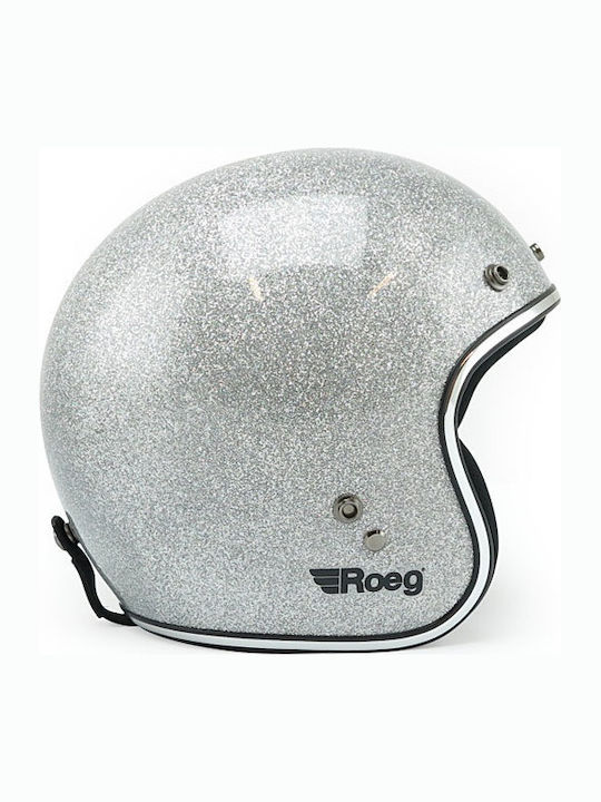 Roeg Jett Disco Ball Silver Κράνος Μηχανής Jet ...