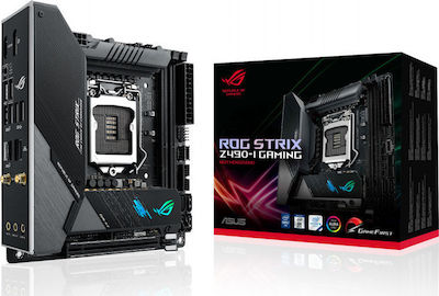 Asus Rog Strix Z490-I Gaming Wi-Fi Placă de bază Mini ITX cu Intel 1200 Socket