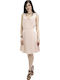 Vero Moda Summer Mini Evening Dress with Lace Pink