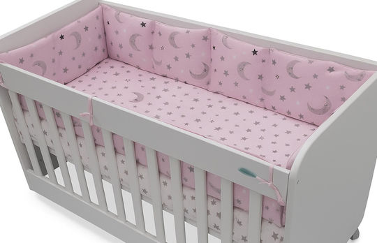 Beboulino Moon Stars Paturi Clasică Intern Roz 60x120cm