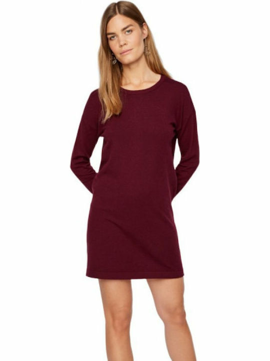 Vero Moda Mini Kleid Bordeaux