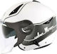 Zeus ZS-612A Jet Helmet with Sun Visor 1150gr White/Black 28604790