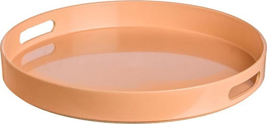 JK Home Decoration Пластмасов Кръгъл Поднос за сервиране с Дръжки Salmon 34x34см 38137 3бр JK Home Decoration Пластмасов Кръгъл Поднос за сервиране с Дръжки Salmon 34x34см 38137 3бр
