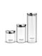 Lamart Lamart Set 3 Lebensmittelgläser Allgemeine Verwendung mit Luftdichtem Glasverschluss Transparent 1700ml 3 Stück