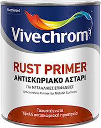 Vivechrom Rust Primer Αντισκωριακό Αστάρι Καφέ Suitable for Metal 0.375lt