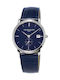 Frederique Constant Slimline Watch Battery with Blue Leather Strap