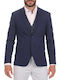 Men's Winter Suit Jacket Slim Fit Navy Blue