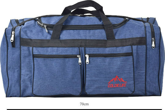 Colorlife Sack Voyage Blue Fabric L70xW28xH30cm