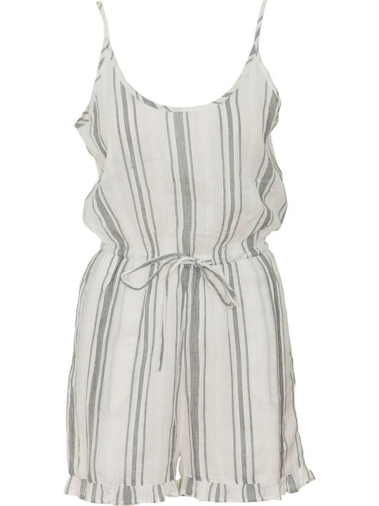 Women's One-piece Shorts White/Black