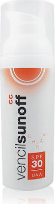 Vencil Sunoff CC Blemishes Day CC Cream Suitable for All Skin Types with Hyaluronic Acid 30SPF 50ml