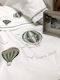 Raison D' Etre Hot Air Balloon Baby Sheets Set Cradle Cotton White 70x110cm 3pcs
