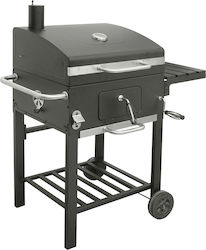 Grill Chef Luxury Charcoal Wagon Grătar cu Cărbune cu Capac și Roți 52.5bucx41.5buccm.