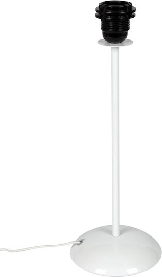 VK Lighting Metal Table Lamp for Socket E27 with White Base