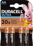 Duracell Ultra Αλκαλικές Μπαταρίες AA 1.5V 4τμχ