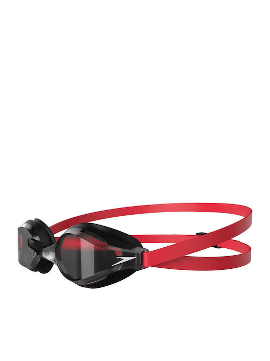 Speedo Fastskin Speedsocket 2 Schwimmbrille Erwachsene mit Antibeschlaggläsern Rot