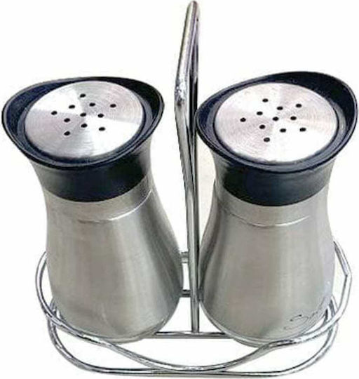 AGC Salt and Pepper Set Inox with Stand 2pcs