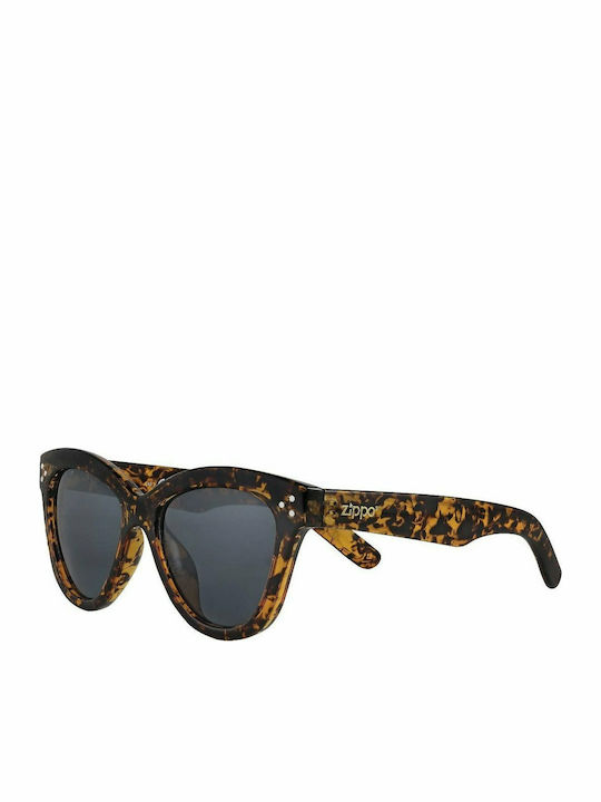 Zippo Sonnenbrillen mit Braun Schildkröte Rahmen und Gray Polarisiert Linse OB85-05