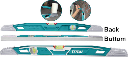 Total TMT221606 Spirit Level Aluminum 60cm with 2 Eyes