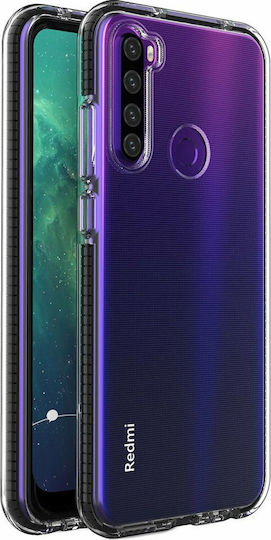Hurtel Spring Back Cover Silicone 1mm Black (Redmi Note 8T)