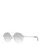 Web Men's Sunglasses with Silver Metal Frame and Silver Mirror Lens WE0243 16X