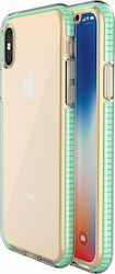 Hurtel Spring Back Cover Silicon 1mm Turcoaz iP...