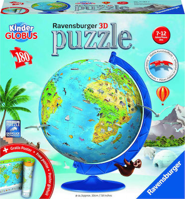 Puzzleball Globe In German for 7++ Years 180pcs Ravensburger