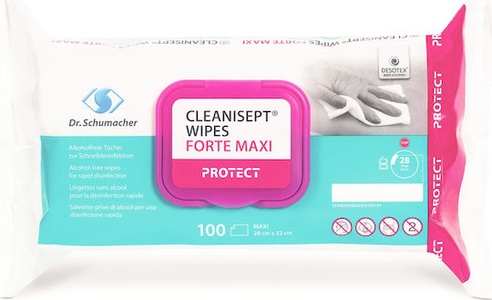Dr. Schumacher Cleanisept Forte Maxi Reinigungstücher 1x100 Stück 141.112.100