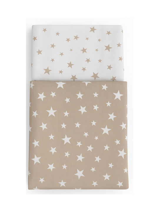 Beboulino Kids Sheets Set Single Stars Beige 100x210cm