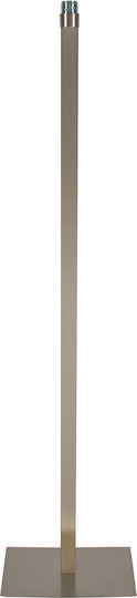 VK Lighting Floor Lamp H150xW36cm. with Socket for Bulb E27 Silver