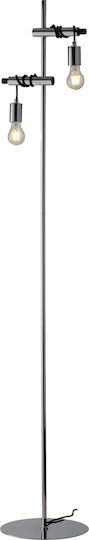 Fan Europe Admiral Floor Lamp H165xW30cm. with Socket for Bulb E27 Black