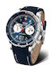 Vostok Europe Anchar Watch Chronograph Battery with Blue Leather Strap