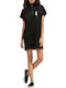 DKNY Mini Athletic Dress Short Sleeve Black