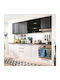 Claudia Floor Oven Base Cabinets Λευκό L60xW55xH82cm