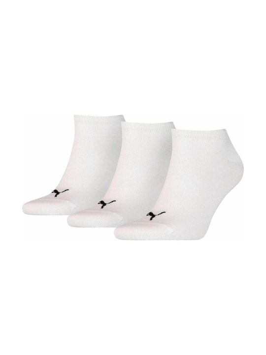 Puma Αθλητικές Κάλτσες Λευκές 3 Ζεύγη
