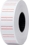 1000 Self-Adhesive Label Rolls for Label Printer Red Line 21x12mm 1pcs