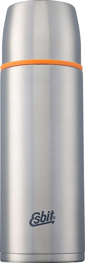 Esbit Steel Vacuum Flask Flasche Thermosflasche Rostfreier Stahl BPA Frei 750ml Silber mit Kappenbecher